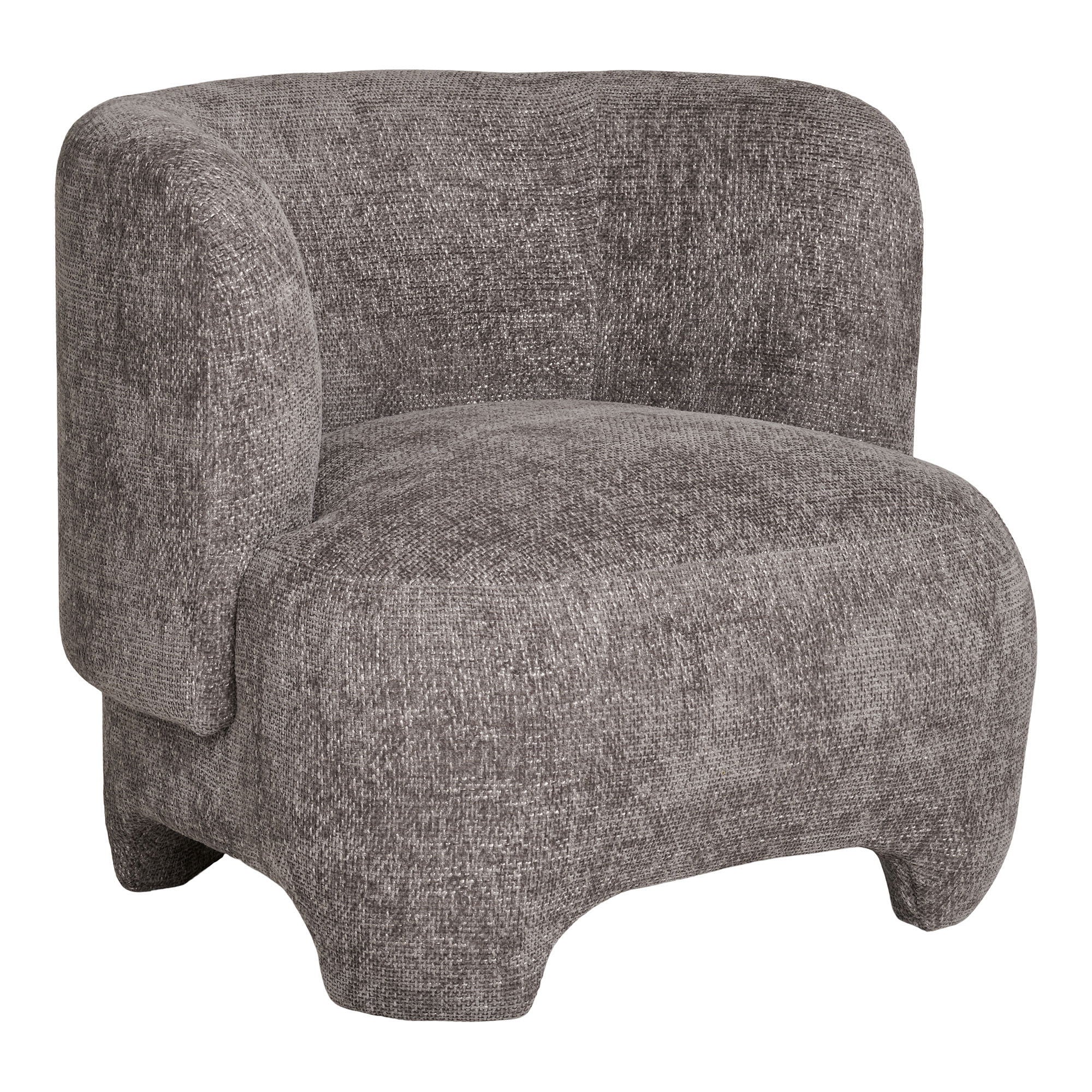 Nazare – Loungesessel in Grau, 79 × 77 × 72 cm